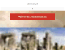 Tablet Screenshot of londonrentalflats.com